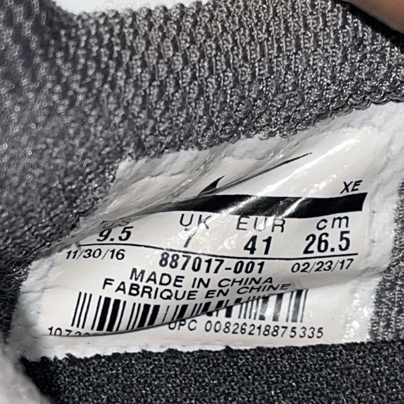 Nike Womens Air Zoom Pegasus 34 887017-001 Black Running Shoes Sneakers Size 9.5 - Picture 7 of 8